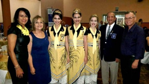 Executiva e Soberanas da Fenarroz no aniversrio do Rotary Arrozais