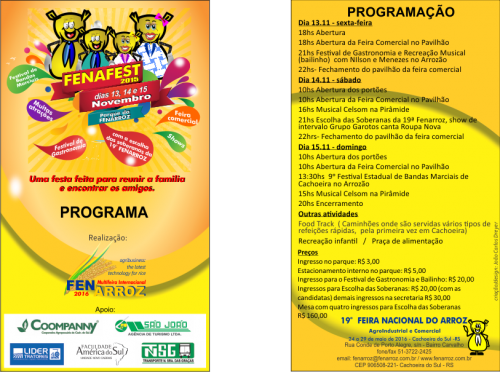 FENAFEST 2015 comea nesta sexta-feira. Confira programao