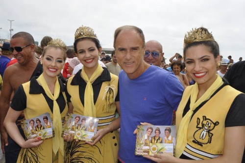 Rainha e Princesas divulgam a Fenarroz no Chimarro com Paulo Brito da RBS