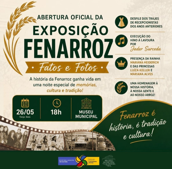 Exposi��o ?Fatos e Fotos? resgata a hist�ria da Fenarroz